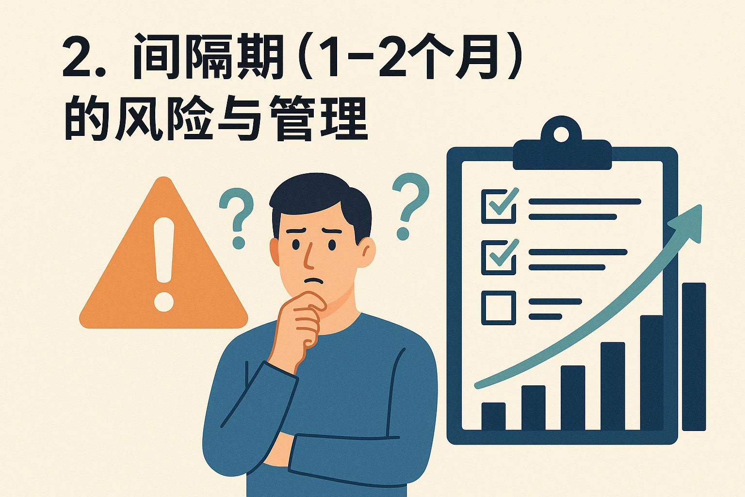 2. 间隔期（1-2个月）的风险与管理