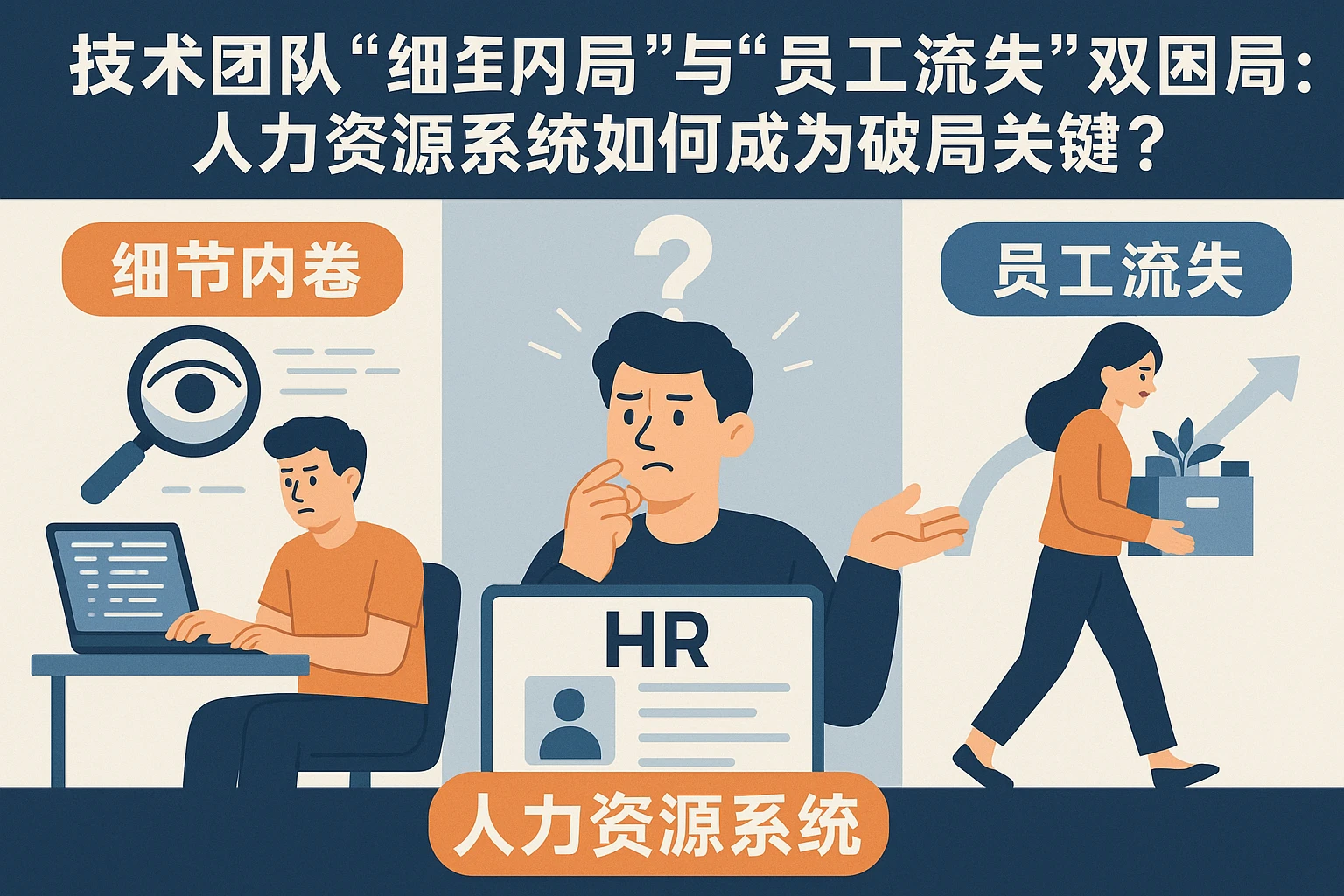 技术团队“细节内卷”与“员工流失”双困局：人力资源系统如何成为破局关键？