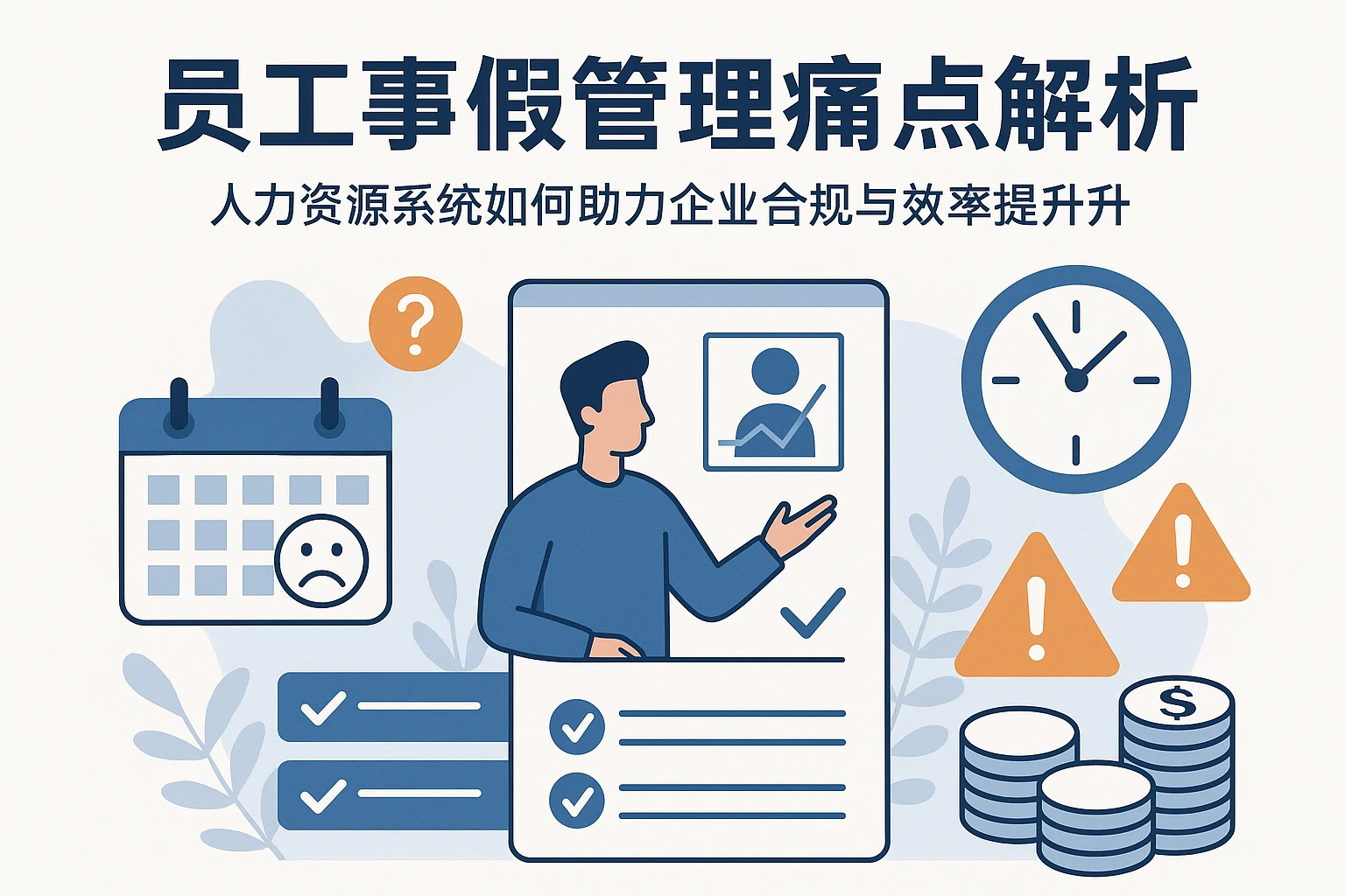 员工事假管理痛点解析：人力资源系统如何助力企业合规与效率提升