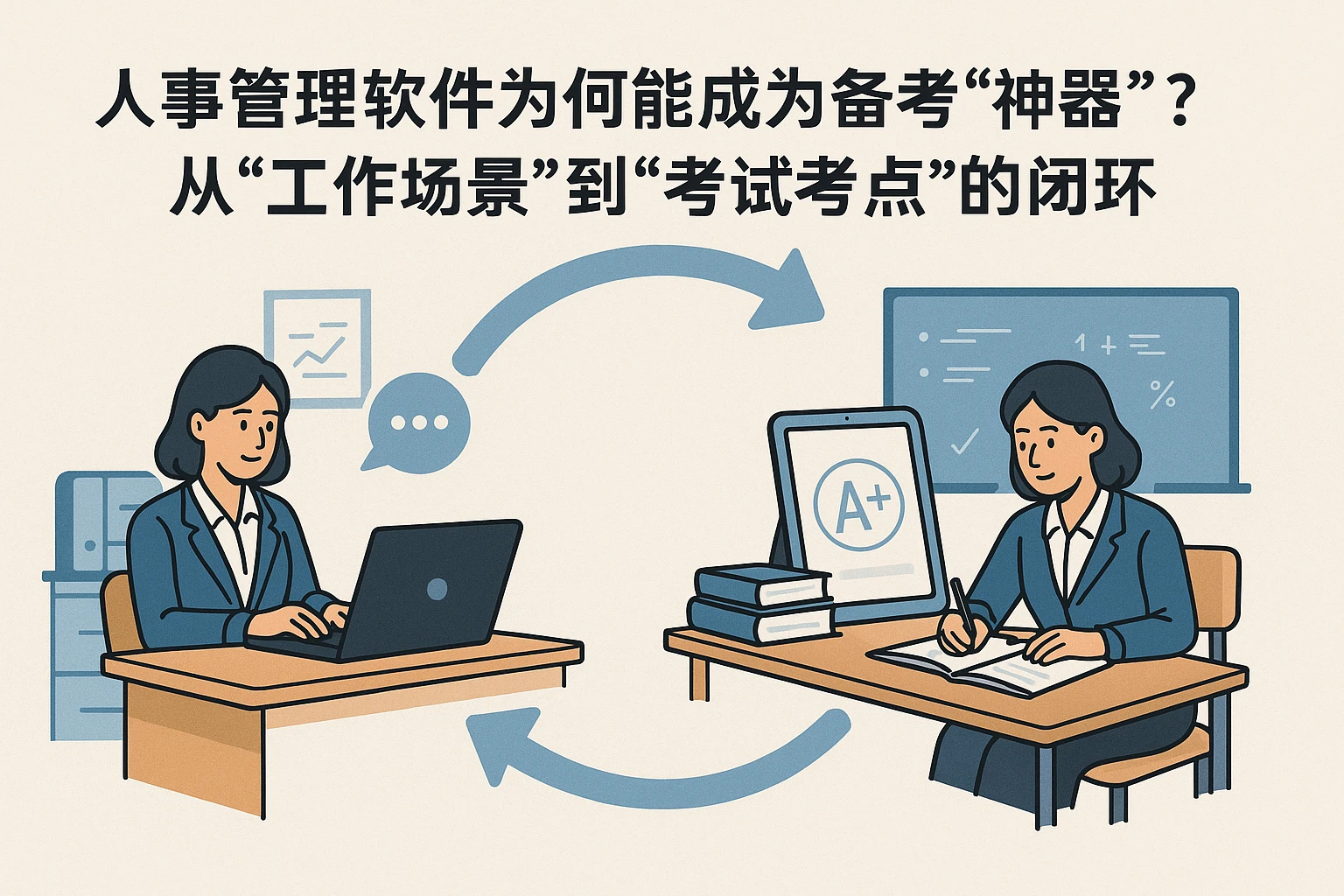 二、人事管理软件为何能成为备考“神器”？从“工作场景”到“考试考点”的闭环