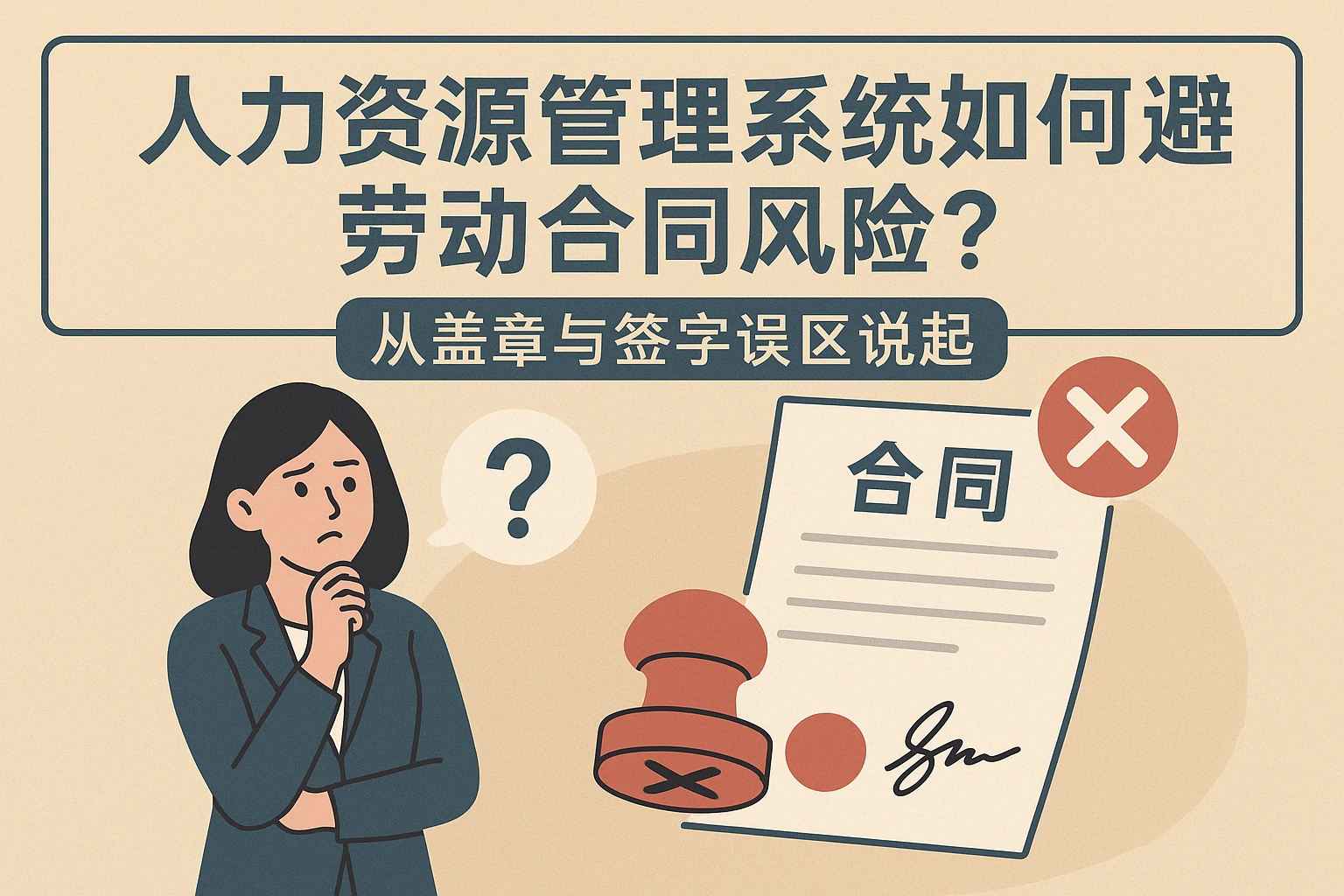 人力资源管理系统如何规避劳动合同风险？从盖章与签字误区说起