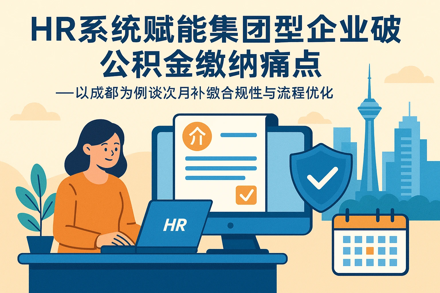 HR系统赋能集团型企业破解公积金缴纳痛点——以成都为例谈次月补缴合规性与流程优化
