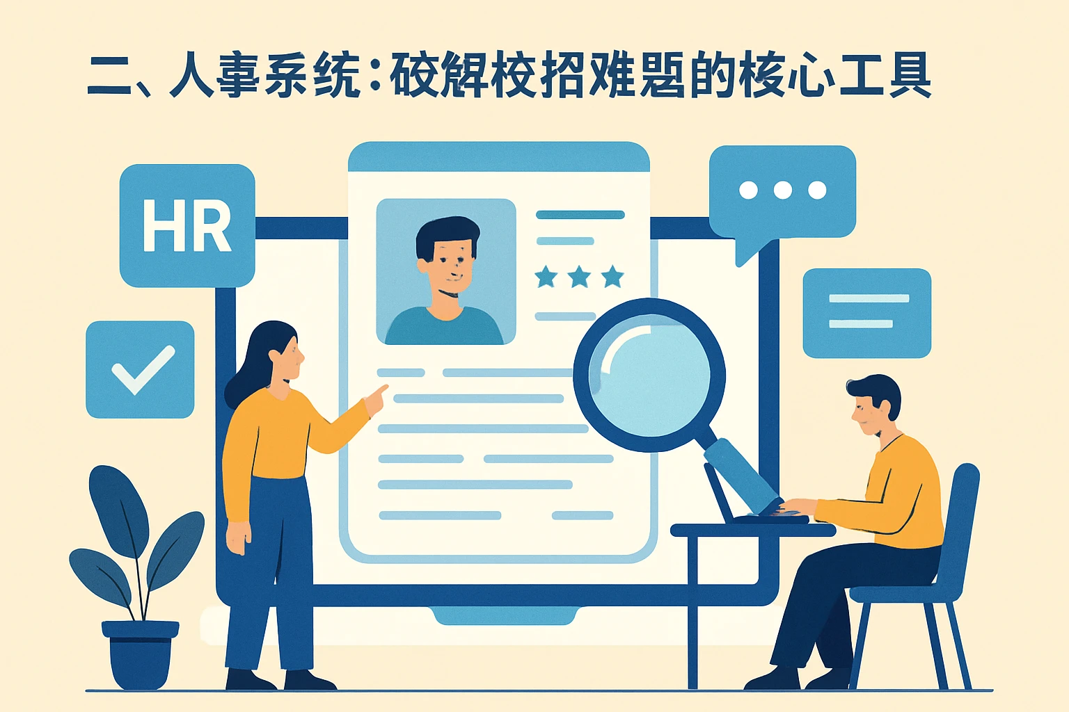 二、人事系统：破解校招难题的核心工具