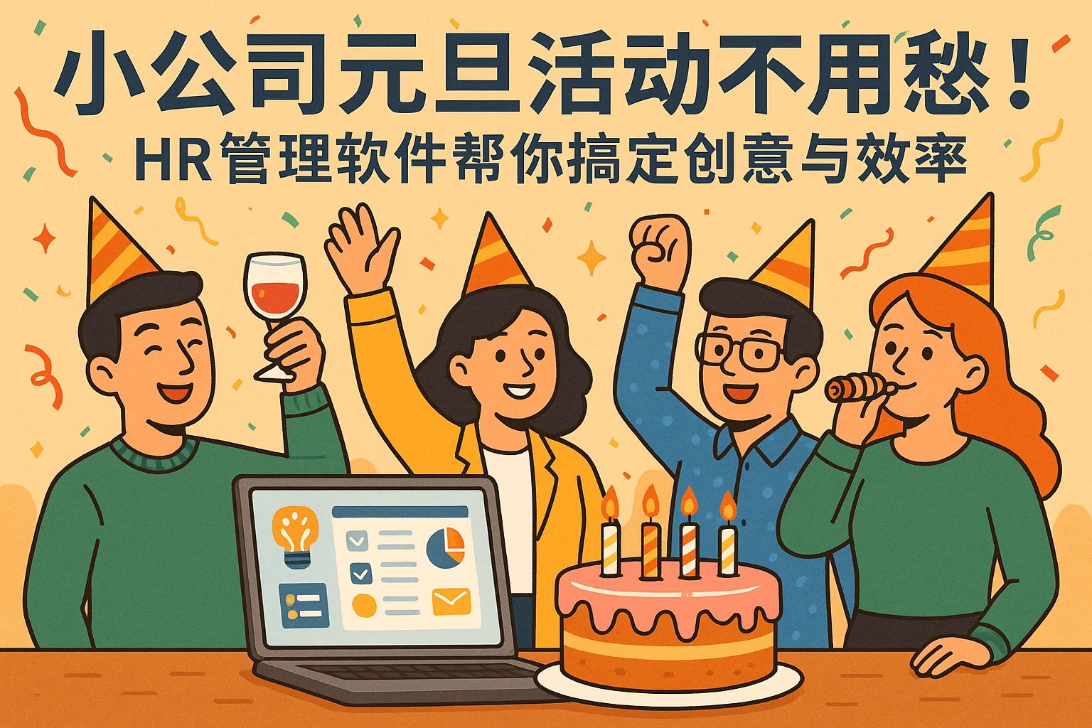 小公司元旦活动不用愁！HR管理软件帮你搞定创意与效率