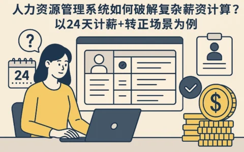 人力资源管理系统如何破解复杂薪资计算困局？以24天计薪+转正场景为例