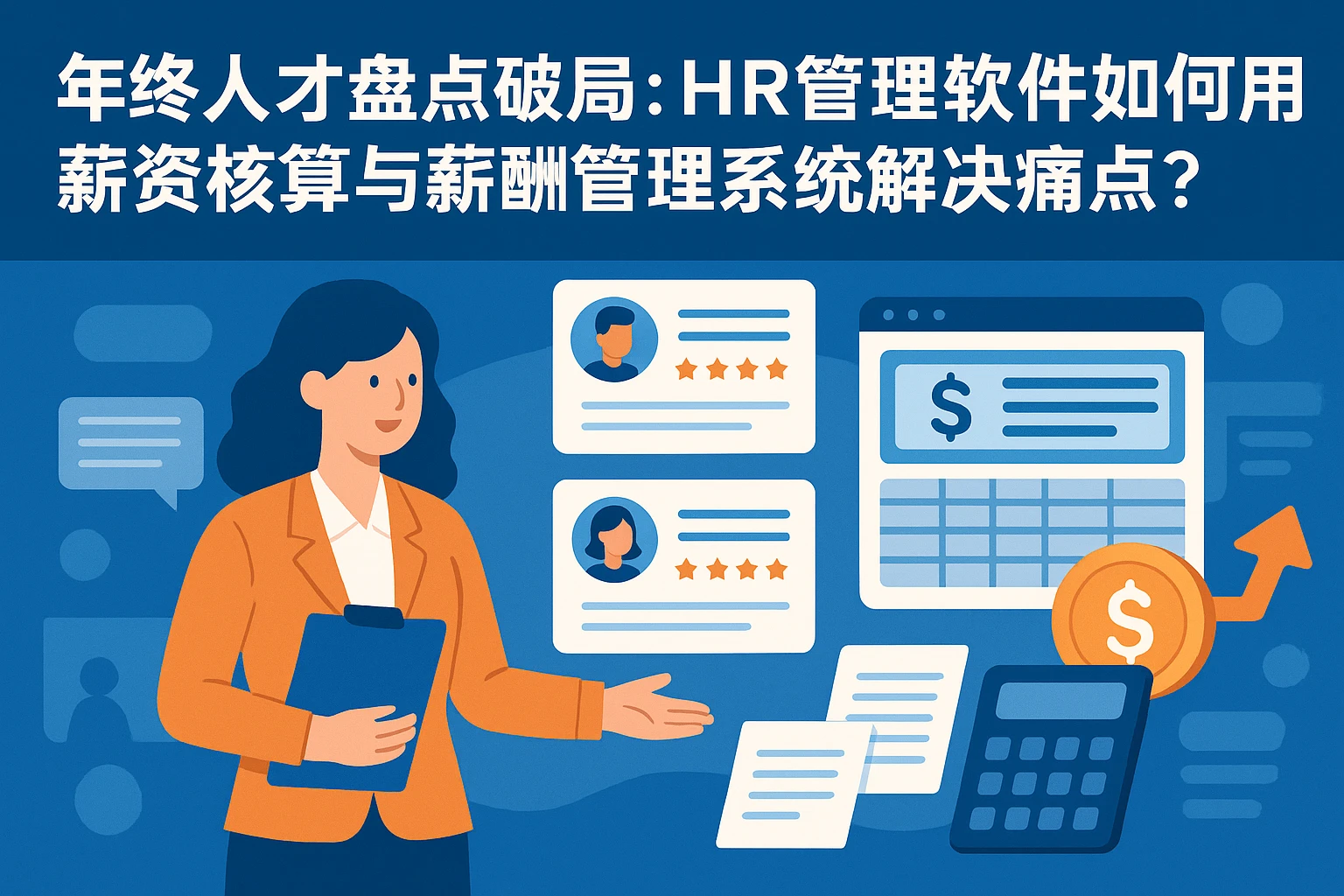 年终人才盘点破局：HR管理软件如何用薪资核算与薪酬管理系统解决痛点？