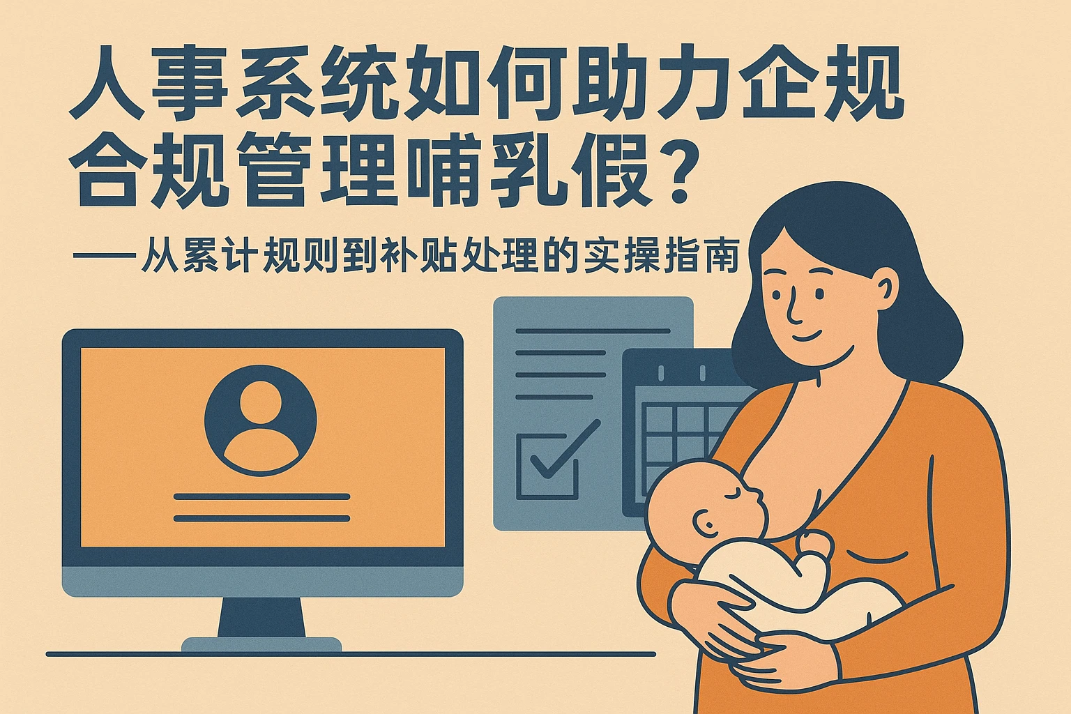 人事系统如何助力企业合规管理哺乳假？——从累积规则到补贴处理的实操指南