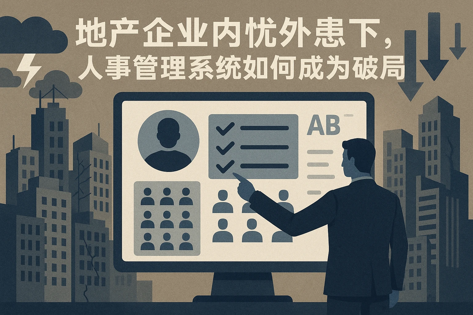 地产企业内忧外患下，人事管理系统如何成为破局关键？