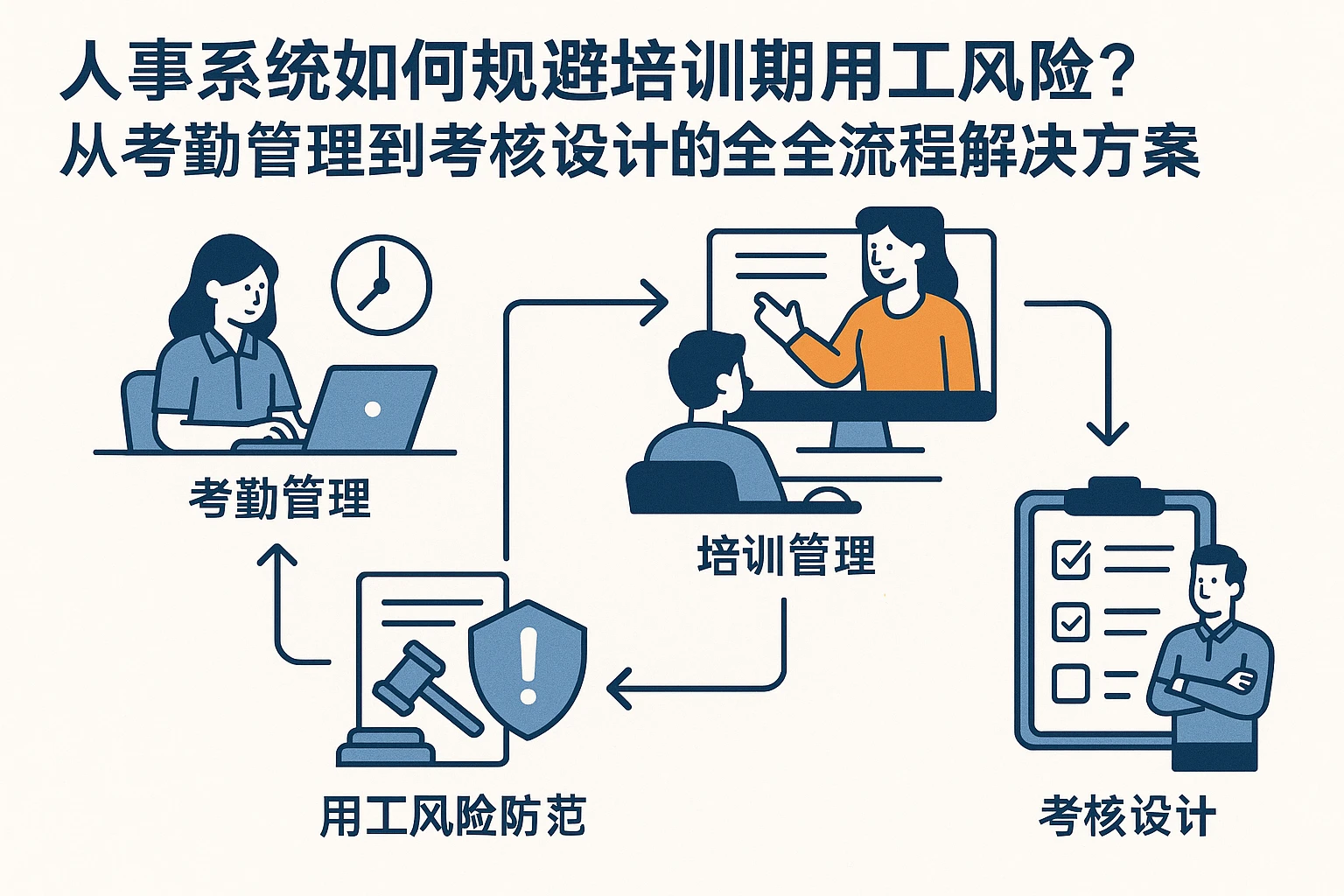 人事系统如何规避培训期用工风险？从考勤管理到考核设计的全流程解决方案