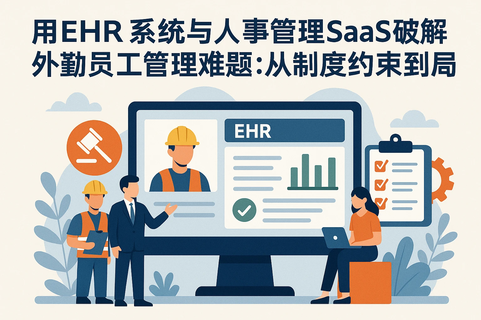 用EHR系统与人事管理SaaS破解外勤员工管理难题：从制度约束到过程可控