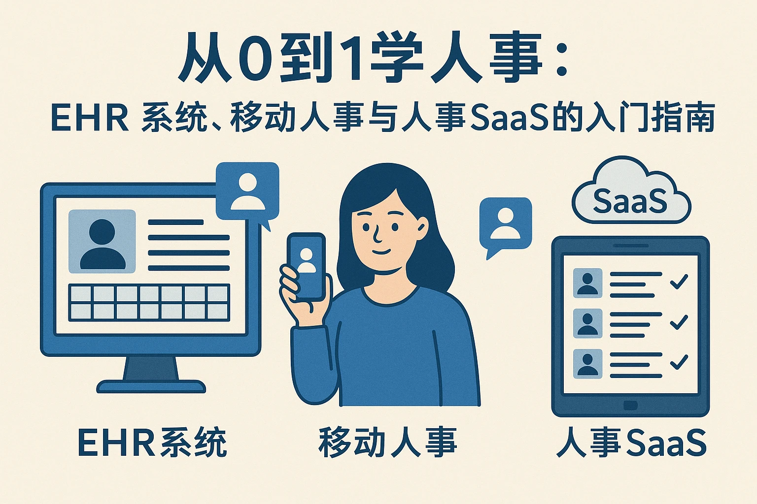 从0到1学人事：EHR系统、移动人事与人事SaaS的入门指南