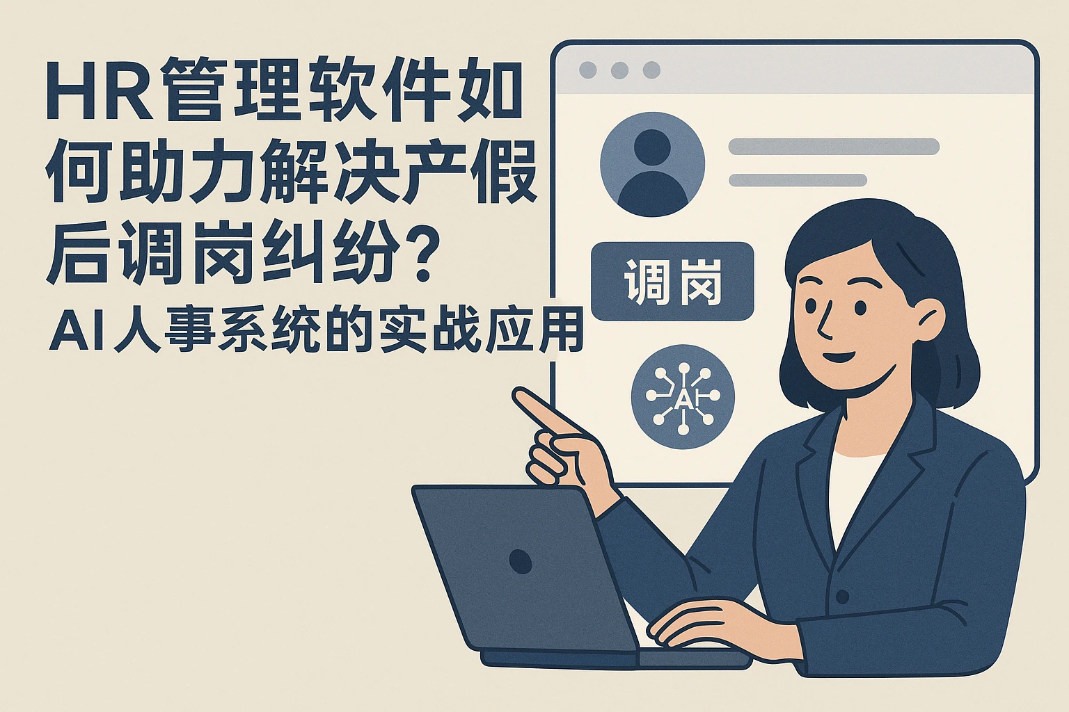 HR管理软件如何助力解决产假后调岗纠纷?AI人事系统的实战应用