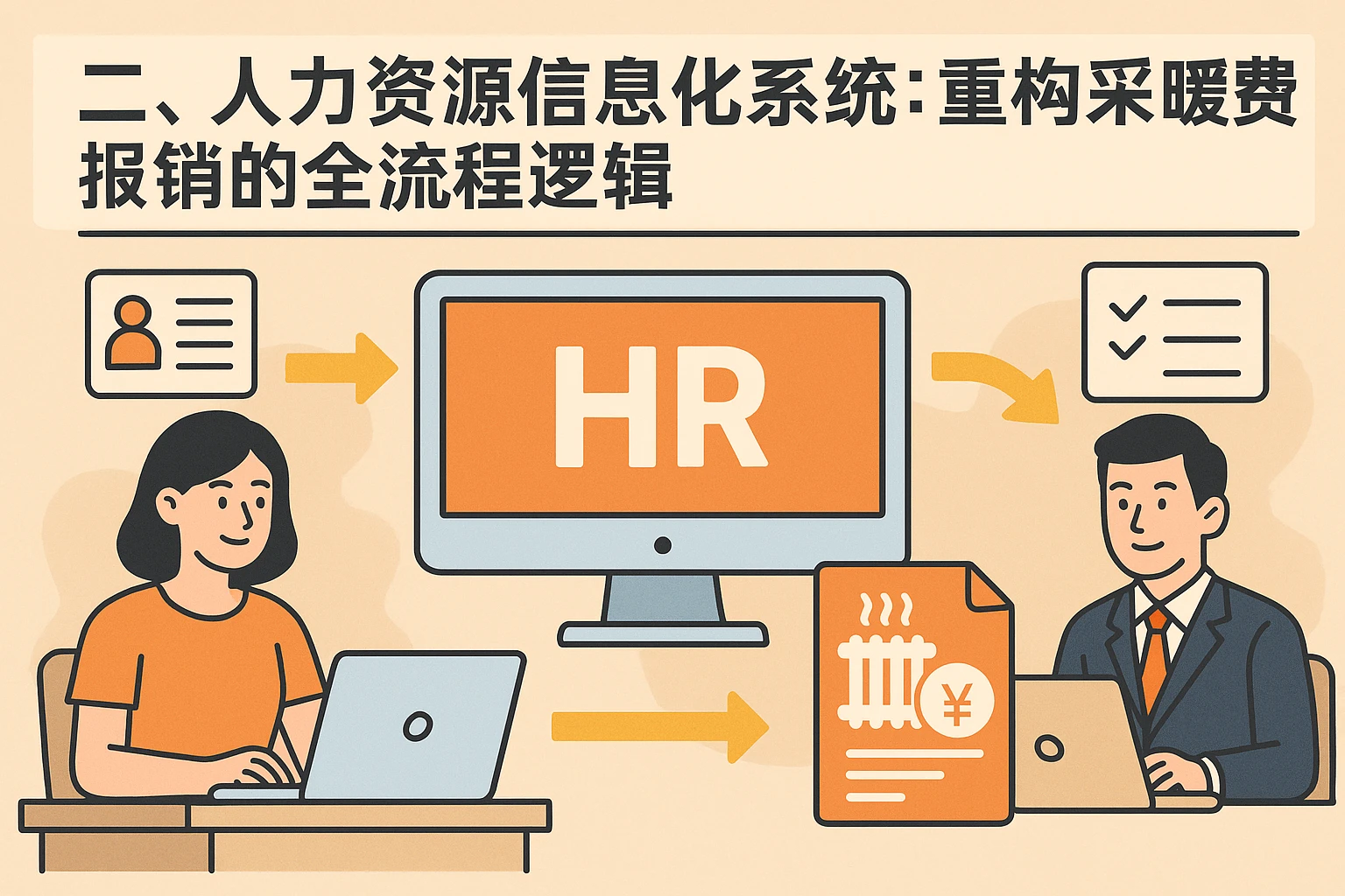 二、人力资源信息化系统：重构采暖费报销的全流程逻辑
