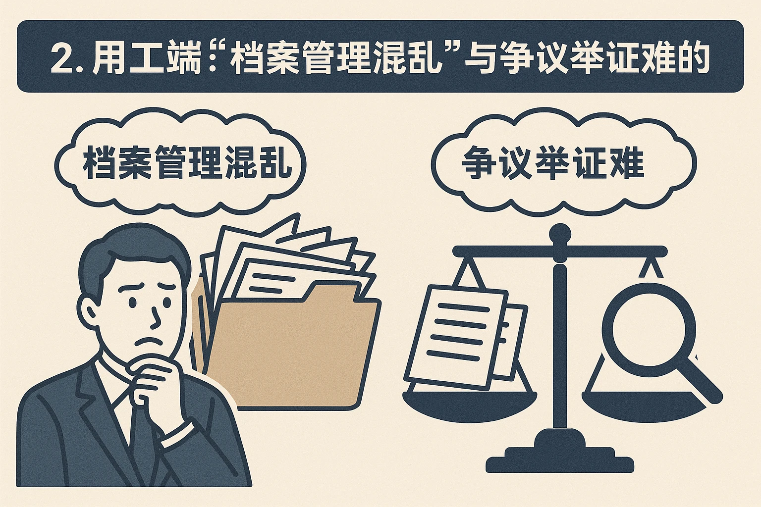 2. 用工端：“档案管理混乱”与“争议举证难”的困境