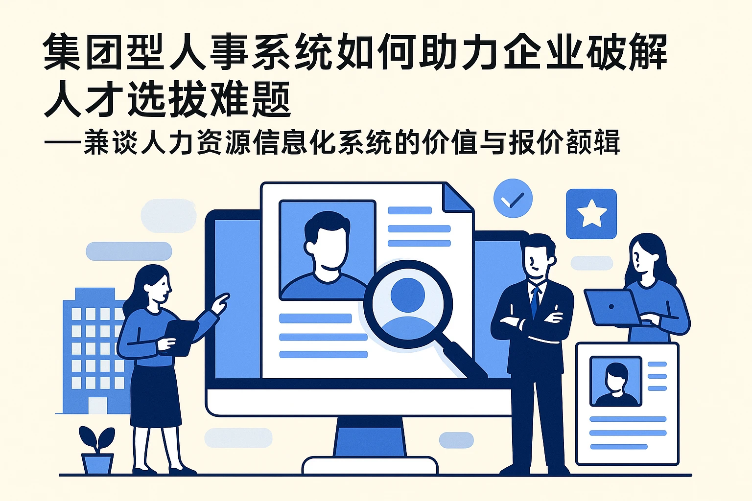 集团型人事系统如何助力企业破解人才选拔难题——兼谈人力资源信息化系统的价值与报价逻辑