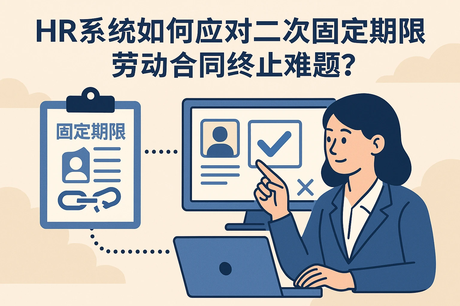HR系统如何应对二次固定期限劳动合同终止难题?
