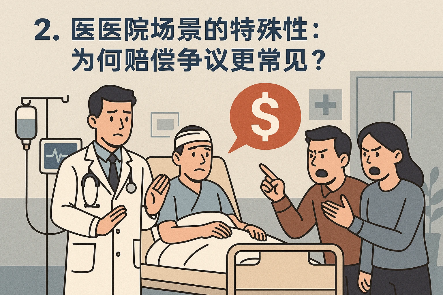2. 医院场景的特殊性：为何赔偿争议更常见？