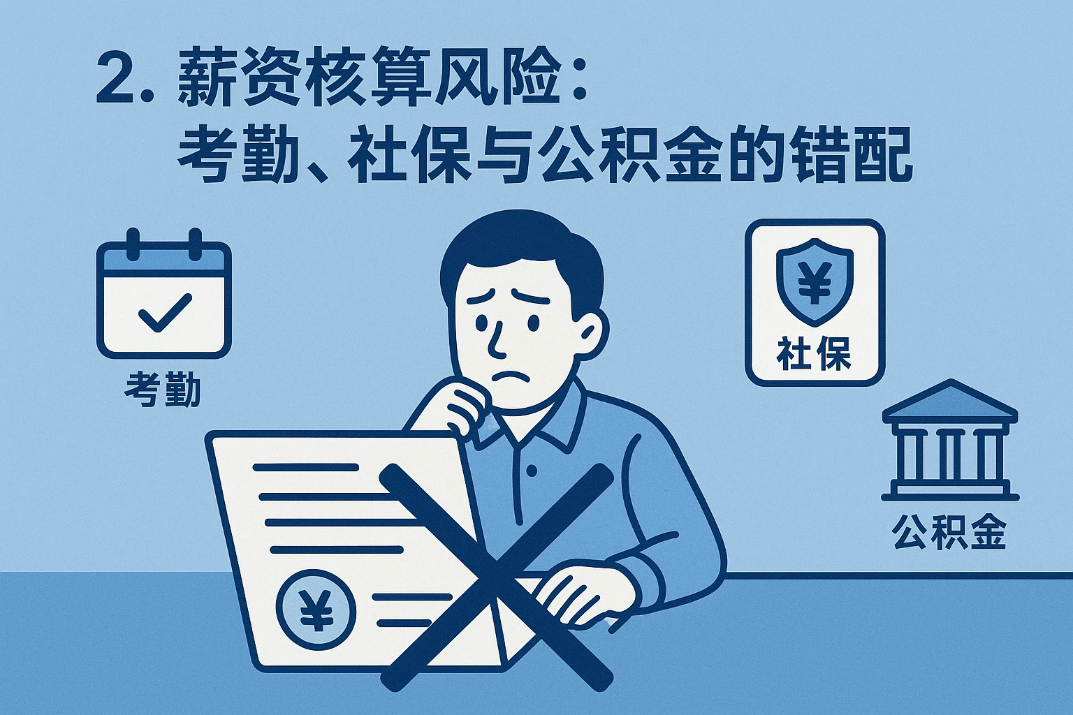 2. 薪资核算风险：考勤、社保与公积金的错配