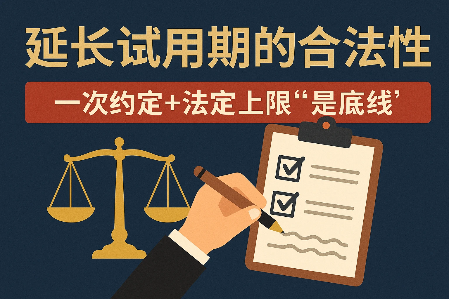 2. 延长试用期的合法性：“一次约定+法定上限”是底线