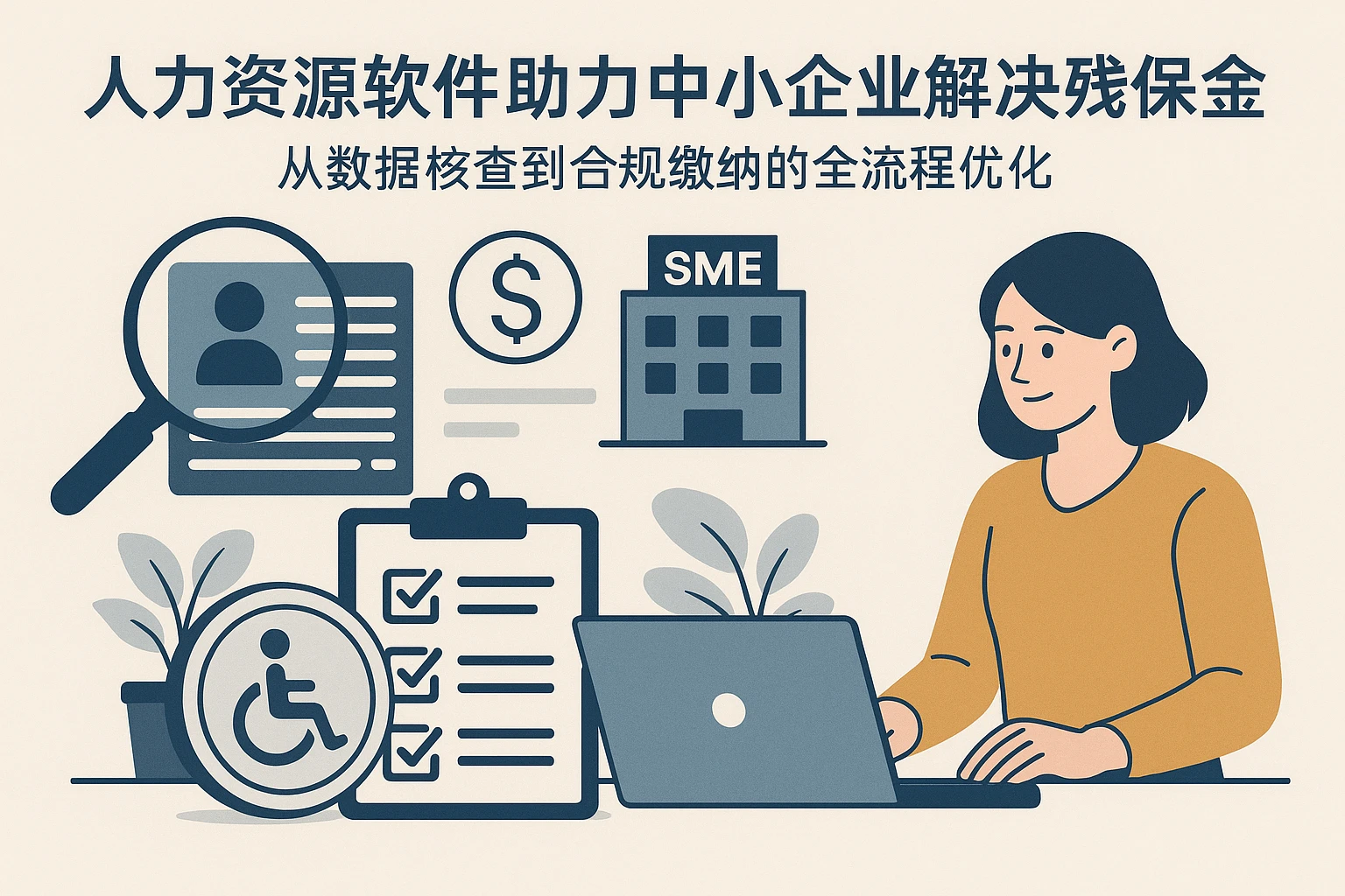 人力资源软件助力中小企业解决残保金难题：从数据核查到合规缴纳的全流程优化