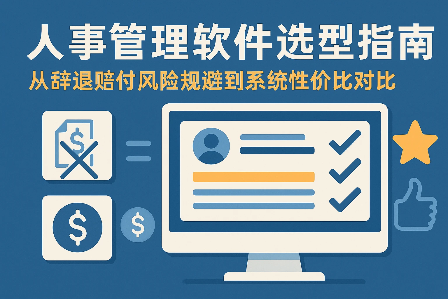 人事管理软件选型指南：从辞退赔付风险规避到系统性价比对比