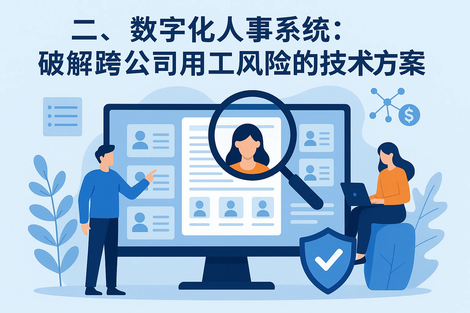 二、数字化人事系统：破解跨公司用工风险的技术方案