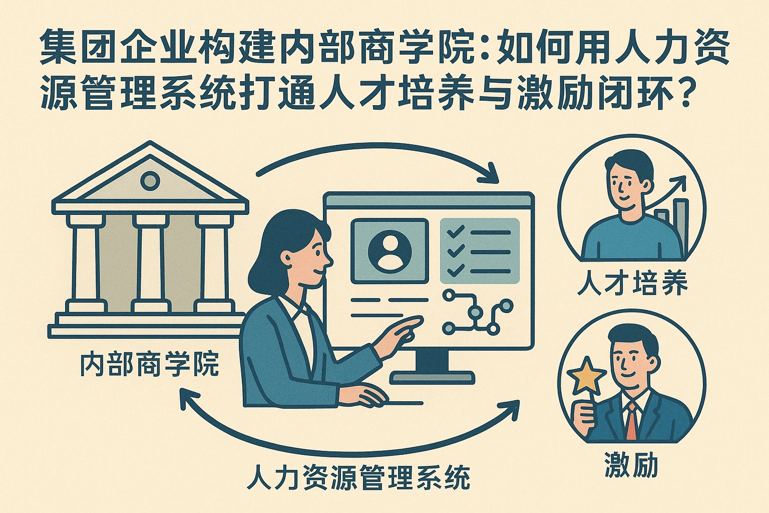 集团企业构建内部商学院：如何用人力资源管理系统打通人才培养与激励闭环？