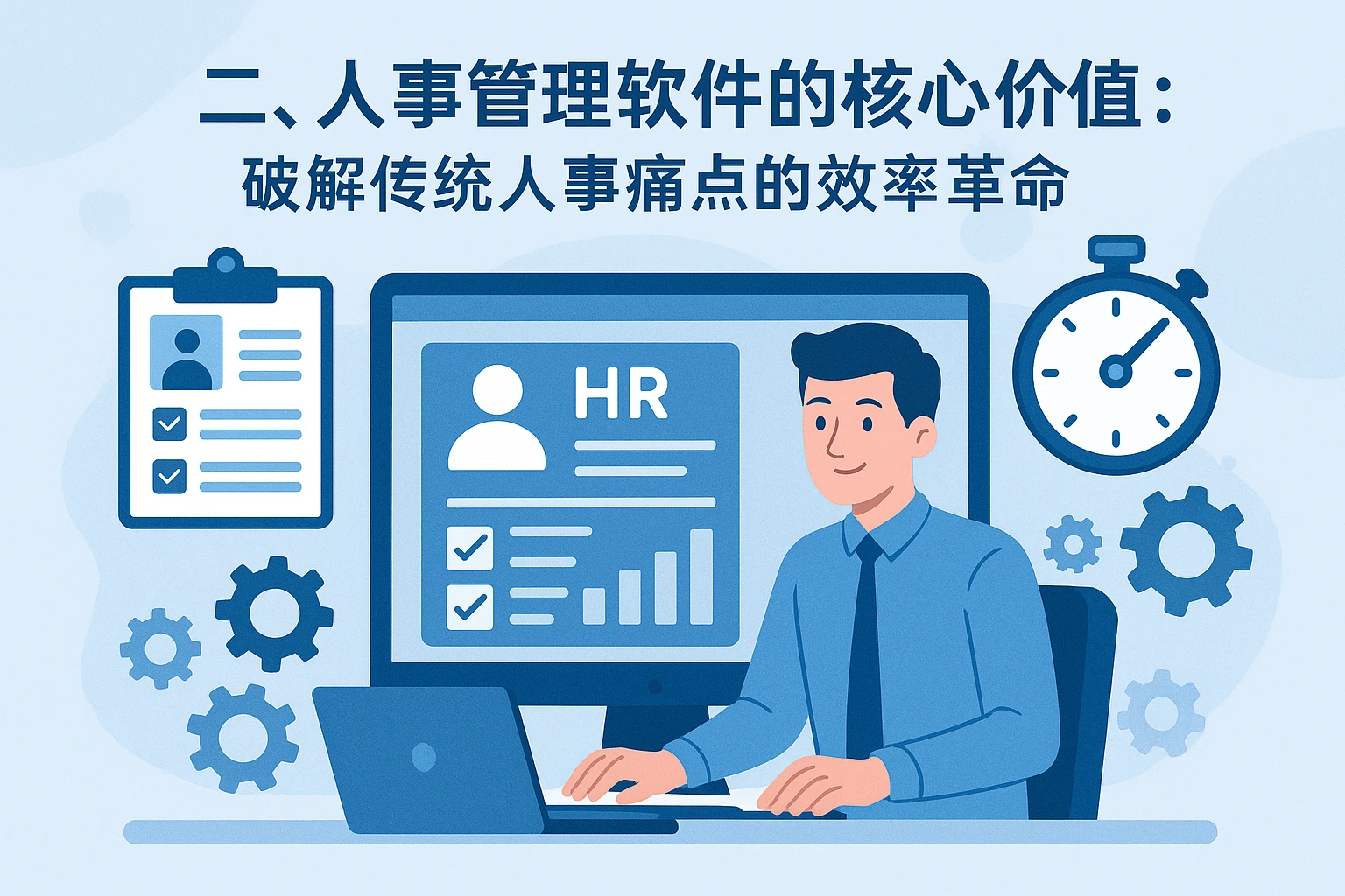 二、人事管理软件的核心价值：破解传统人事痛点的效率革命