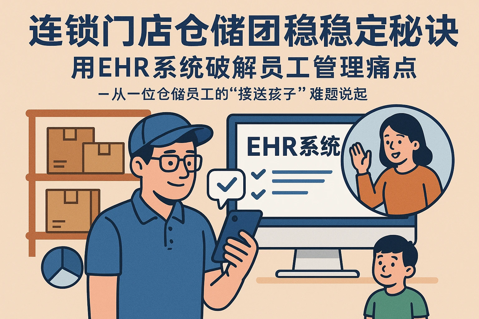 连锁门店仓储团队稳定秘诀：用EHR系统破解员工管理痛点——从一位仓储员工的“接送孩子”难题说起