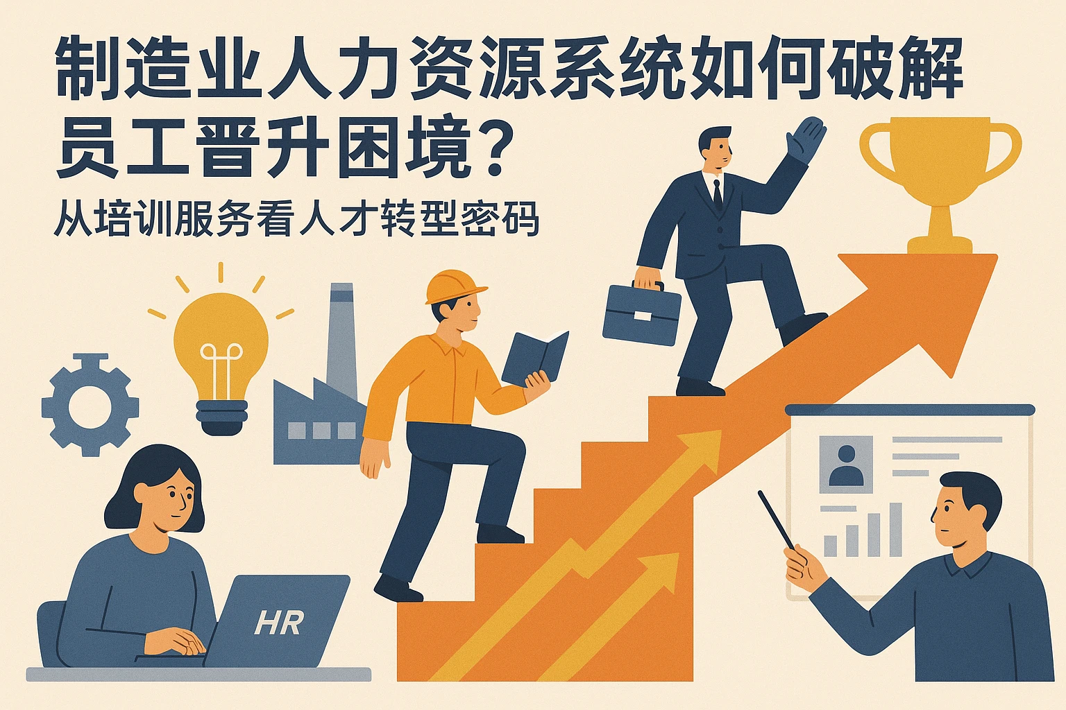 制造业人力资源系统如何破解员工晋升困境？从培训服务看人才转型密码