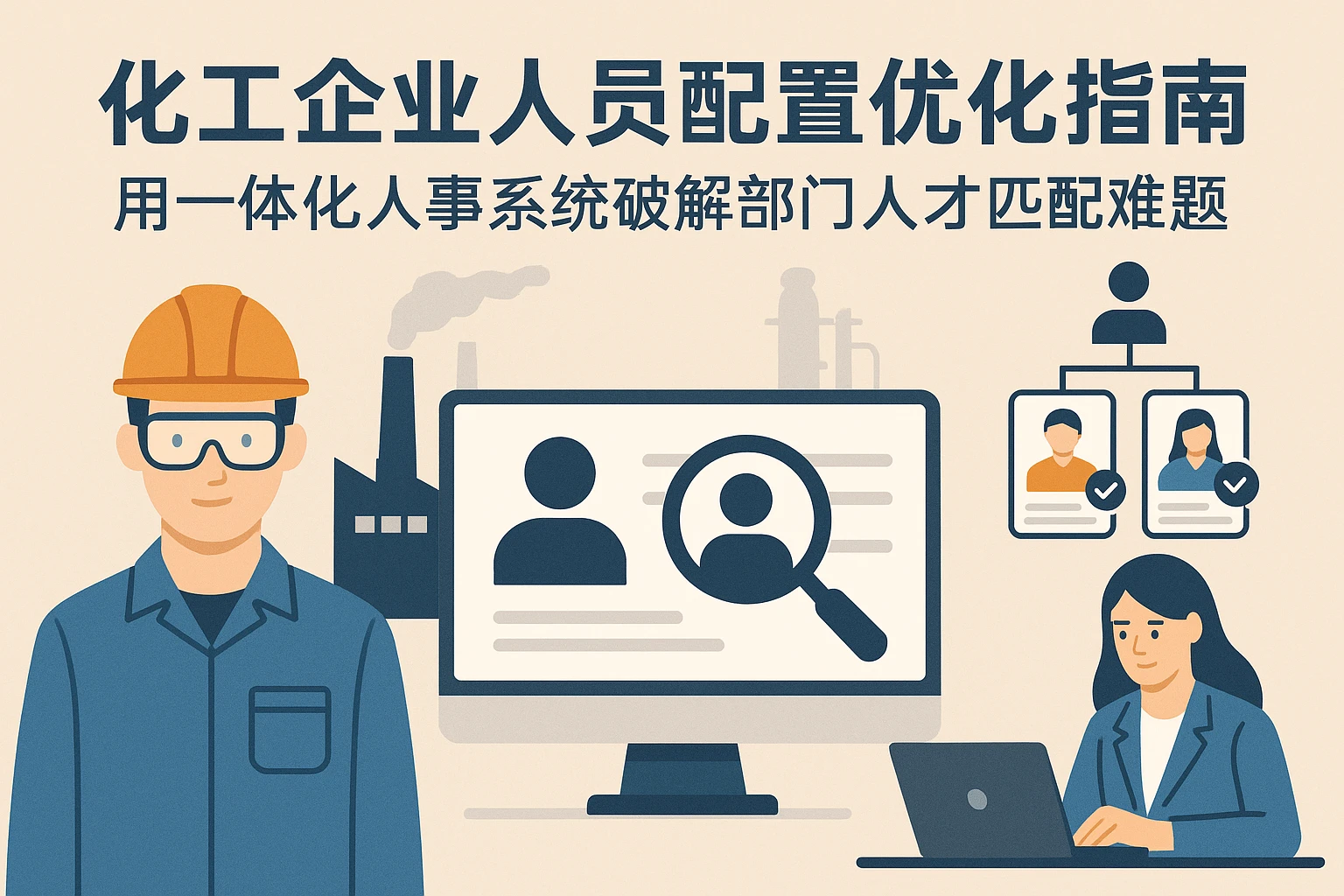 化工企业人员配置优化指南：用一体化人事系统破解部门人才匹配难题
