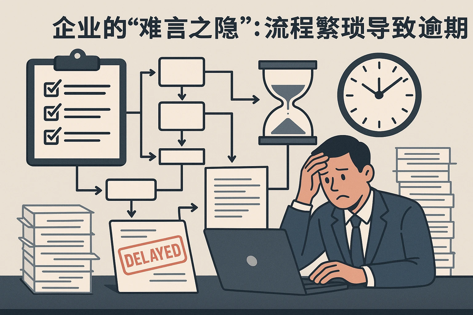 2. 企业的“难言之隐”：流程繁琐导致逾期