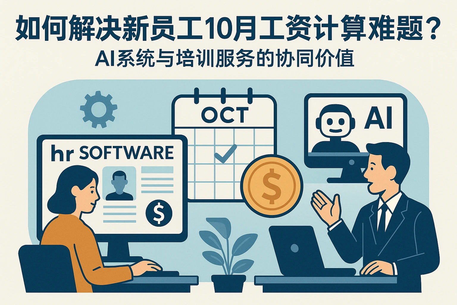 人事管理软件如何解决新员工10月工资计算难题？AI系统与培训服务的协同价值