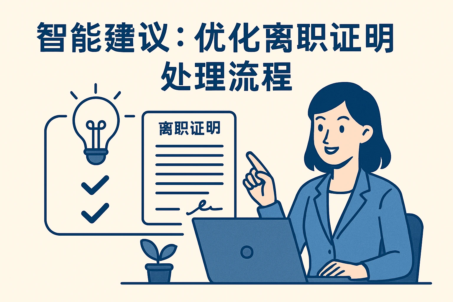 2. 智能建议：优化离职证明处理流程