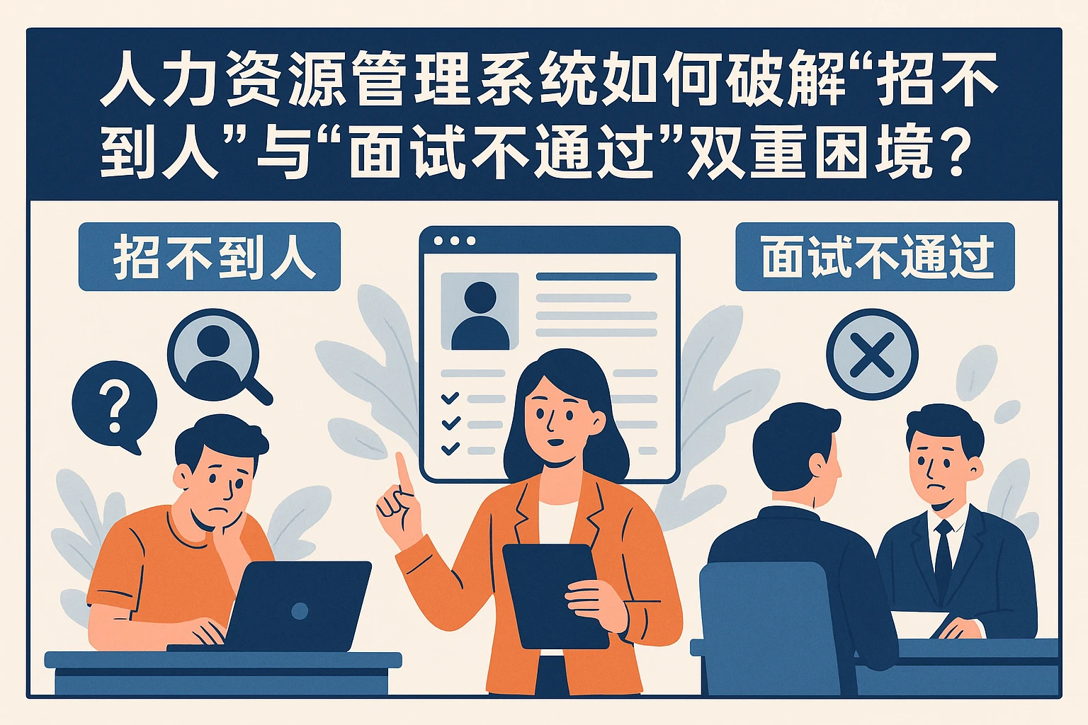 人力资源管理系统如何破解“招不到人”与“面试不通过”双重困境？