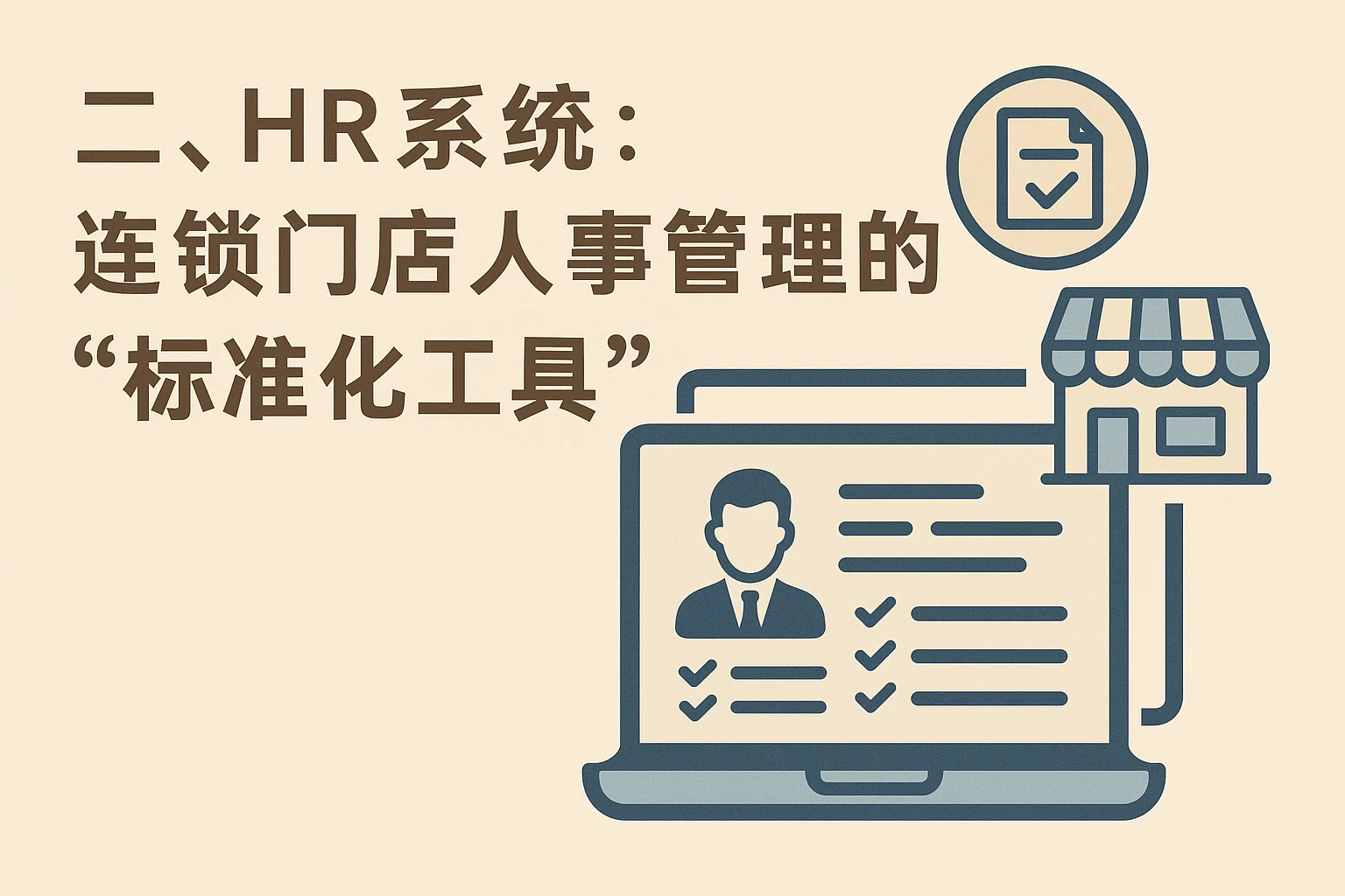 二、HR系统：连锁门店人事管理的“标准化工具”
