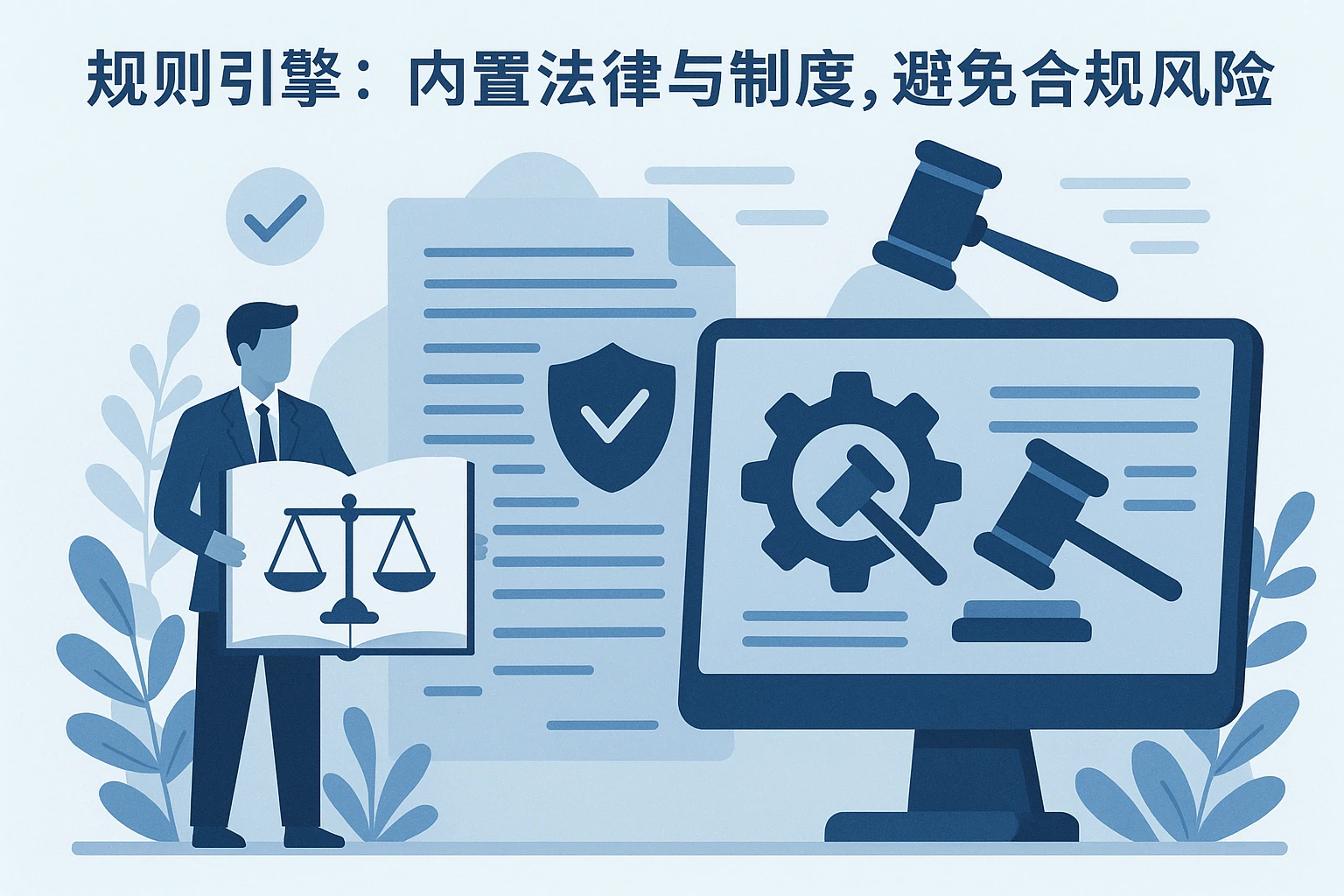 2. 规则引擎：内置法律与制度，避免合规风险
