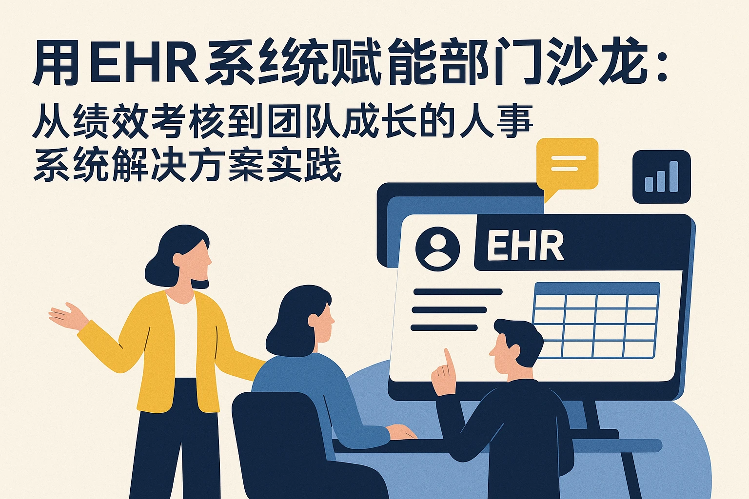 用EHR系统赋能部门沙龙：从绩效考核到团队成长的人事系统解决方案实践