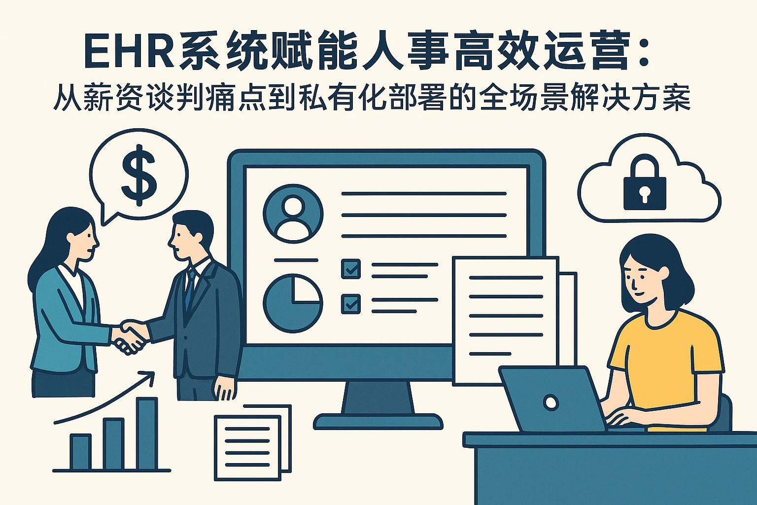 EHR系统赋能人事高效运营：从薪资谈判痛点到私有化部署的全场景解决方案