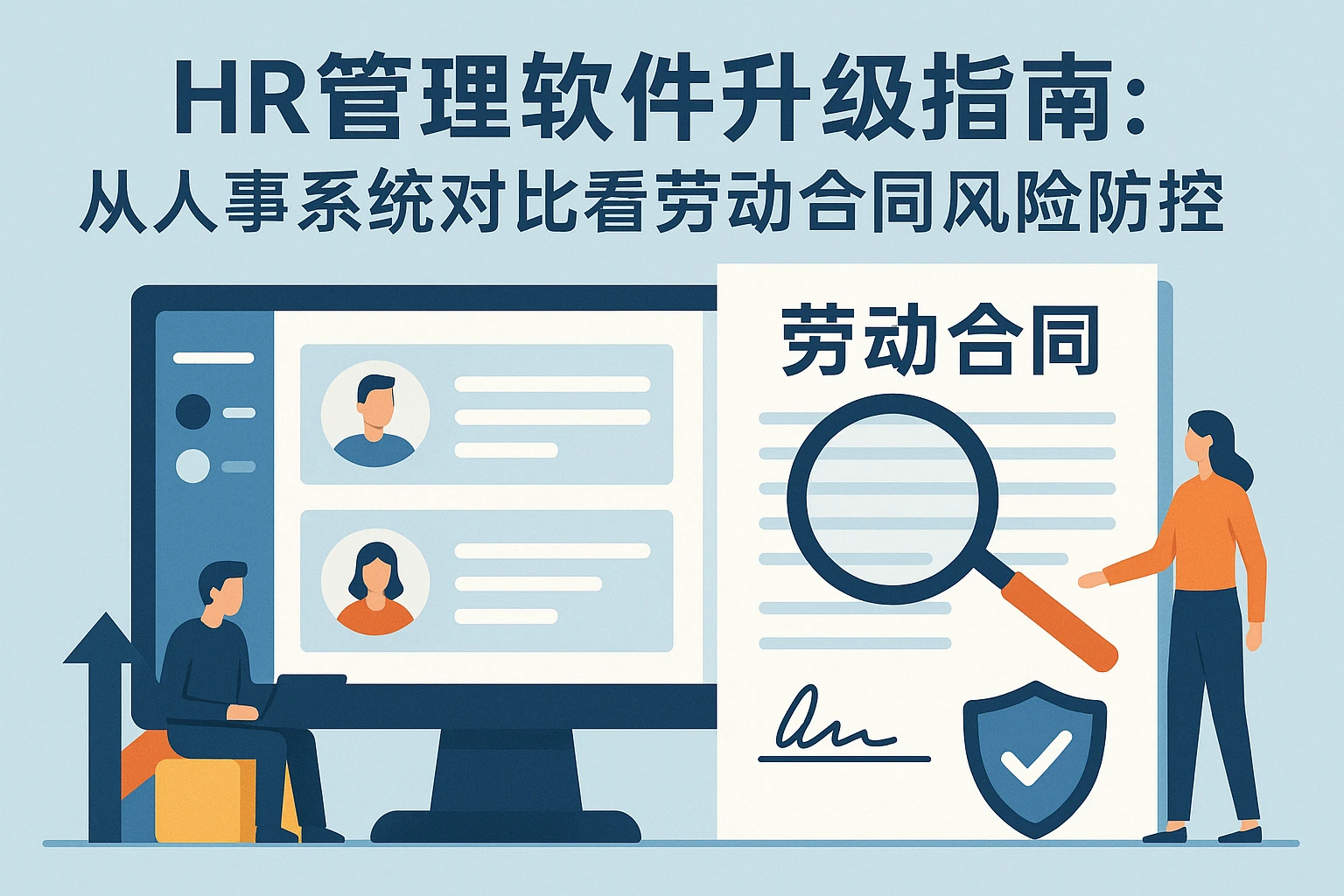 HR管理软件升级指南：从人事系统对比看劳动合同风险防控