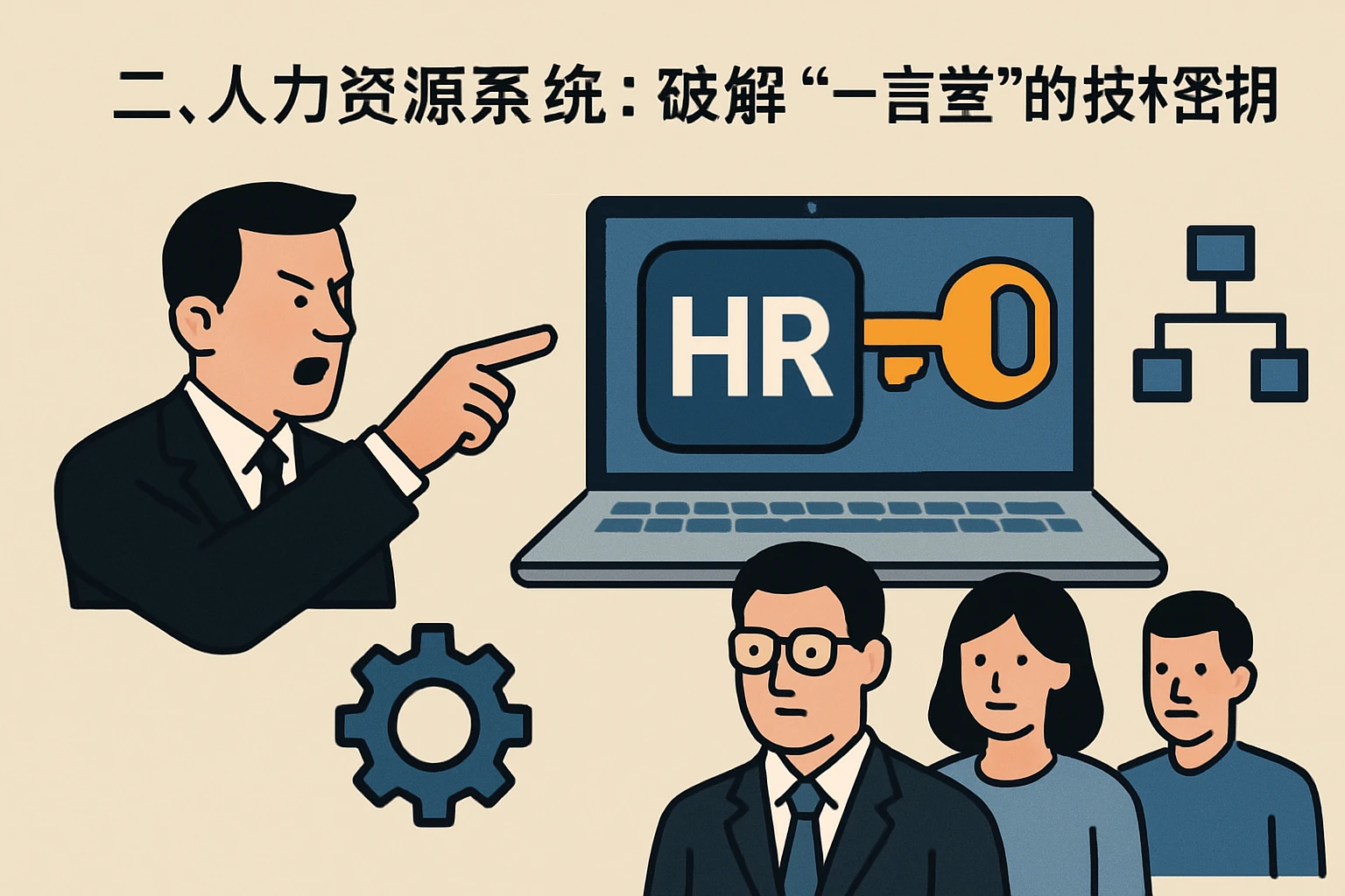 二、人力资源系统：破解“一言堂”的技术密钥
