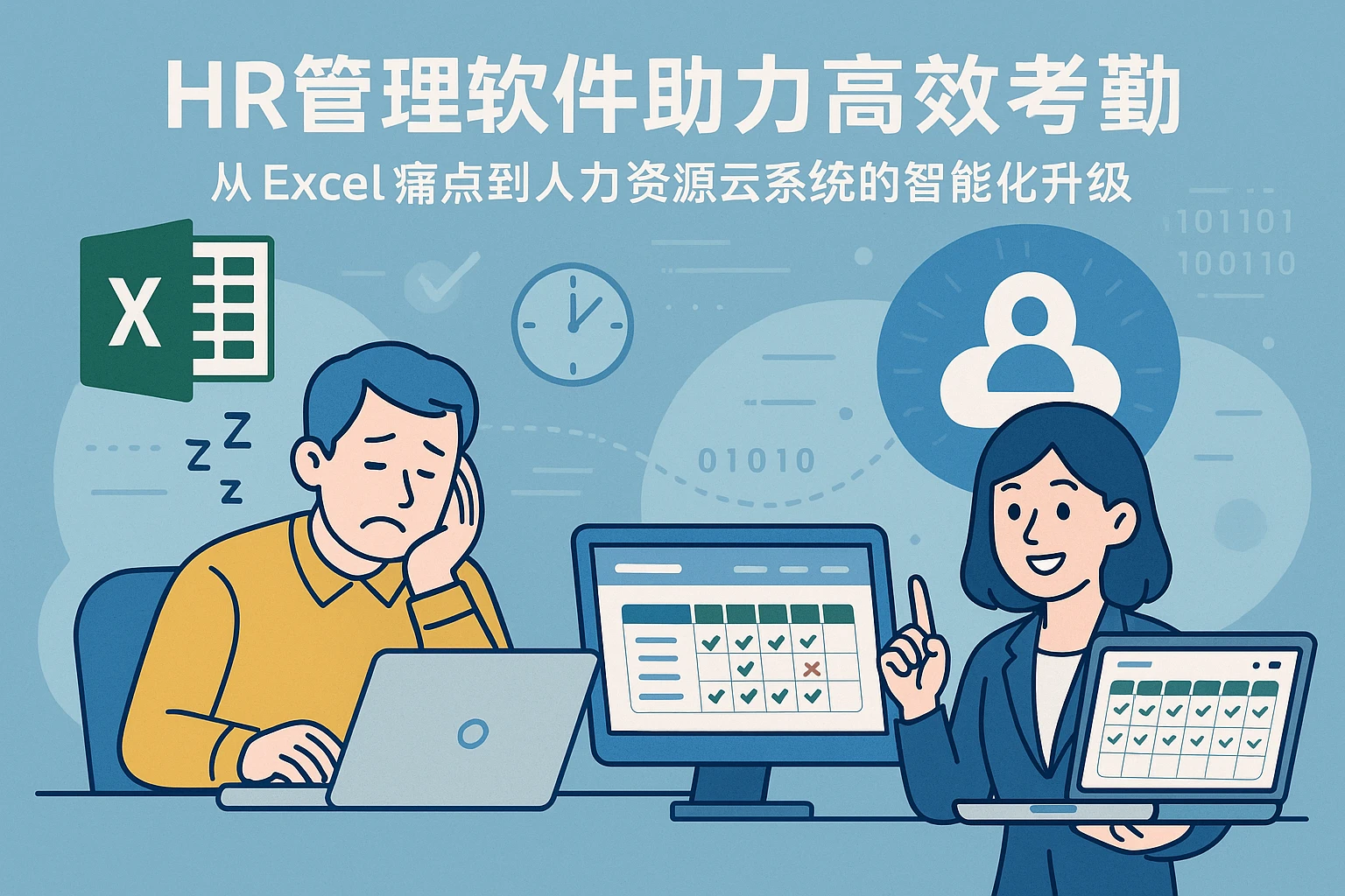 HR管理软件助力高效考勤：从Excel痛点到人力资源云系统的智能化升级