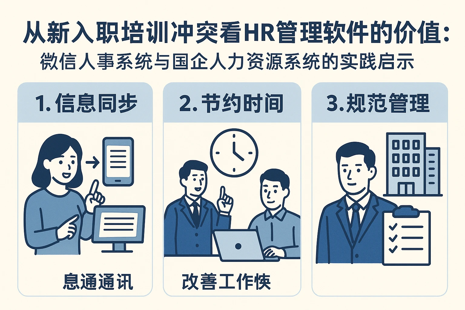 从新入职培训冲突看HR管理软件的价值：微信人事系统与国企人力资源系统的实践启示