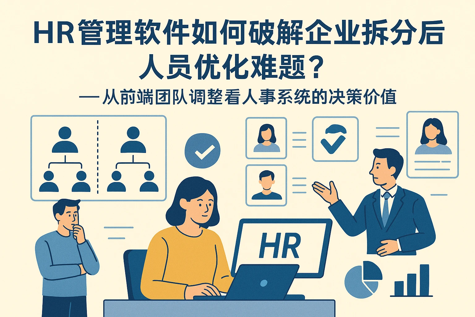 HR管理软件如何破解企业拆分后的人员优化难题？——从前端团队调整看人事系统的决策价值