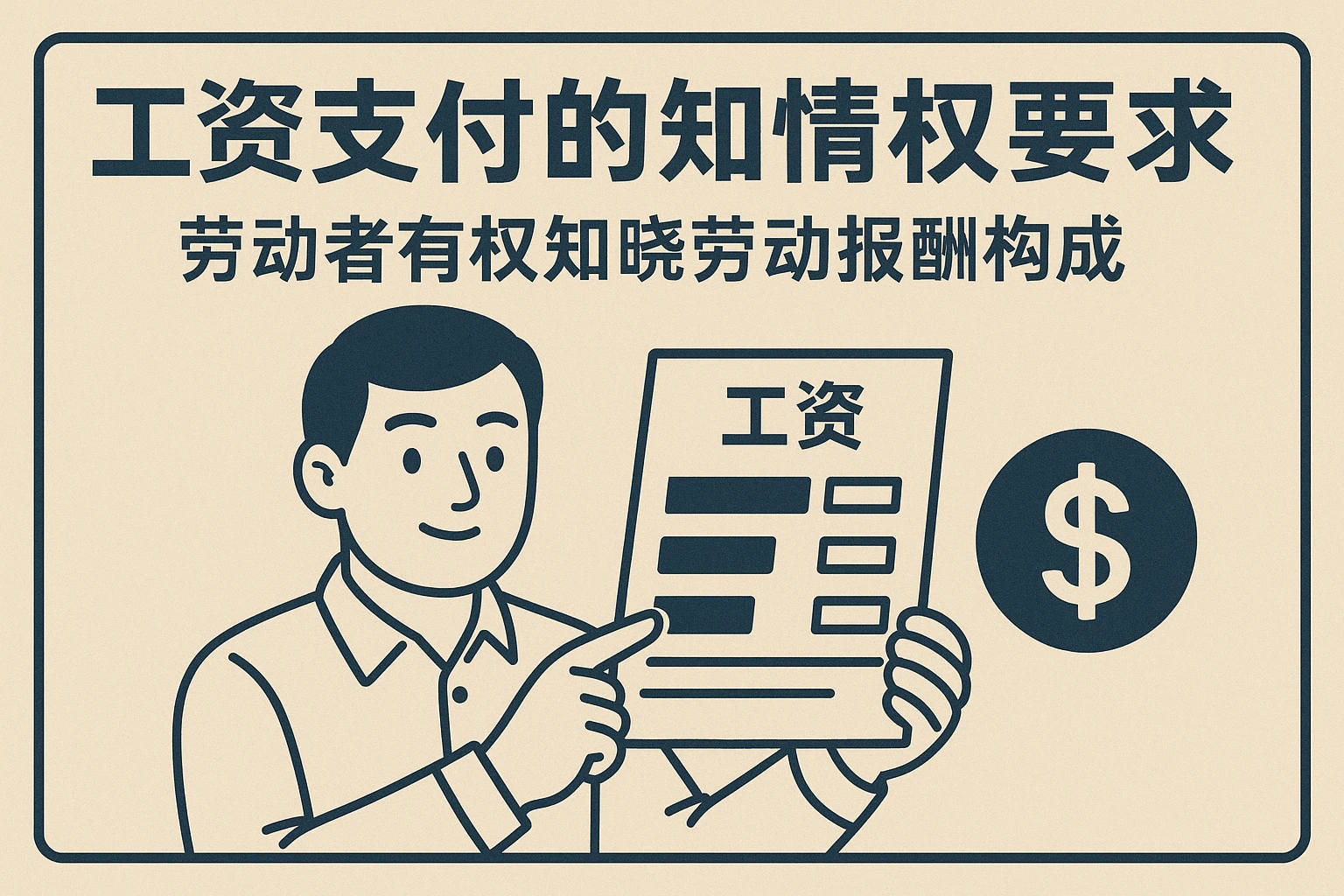 2. 工资支付的知情权要求：劳动者有权知晓劳动报酬构成