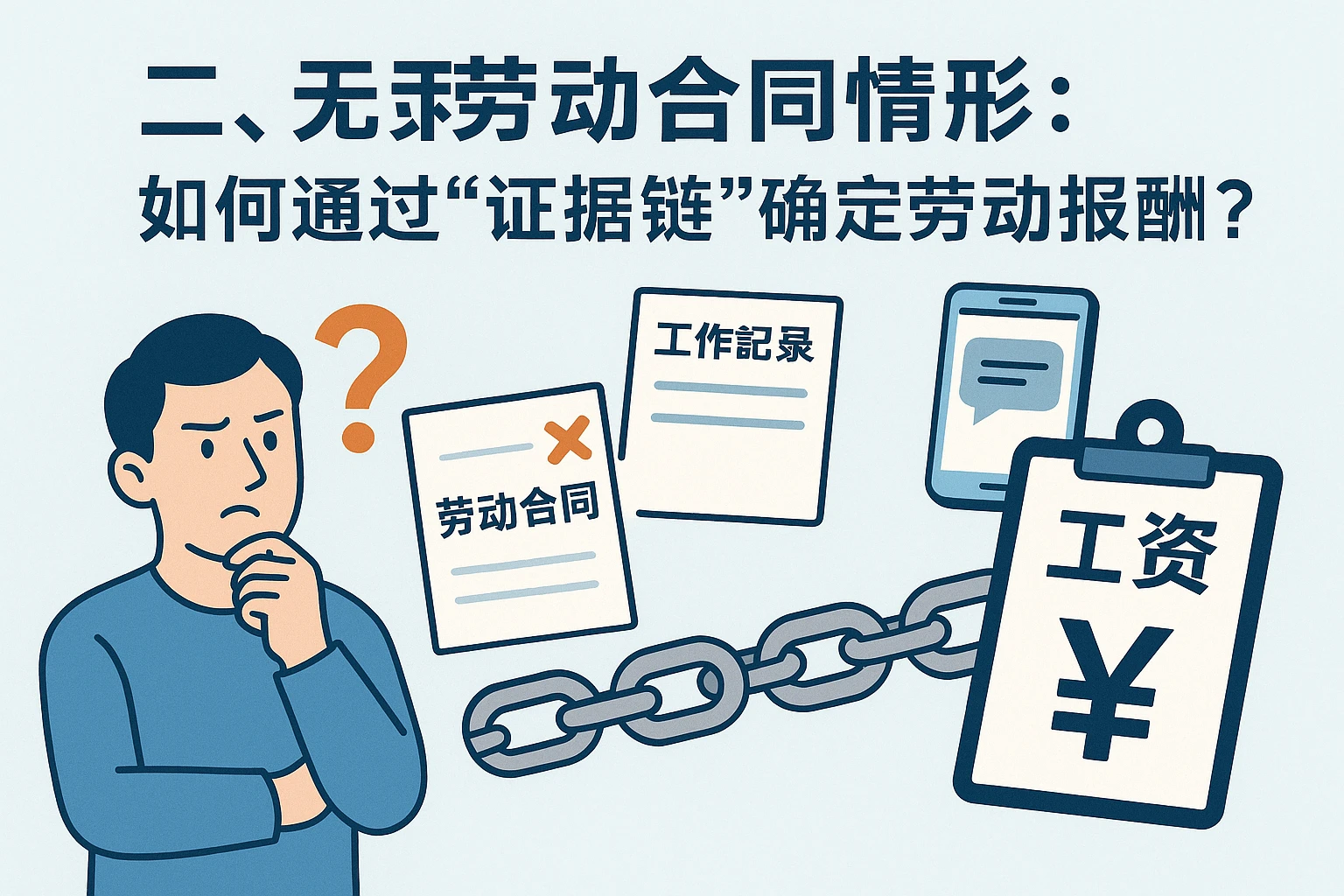二、无劳动合同情形：如何通过“证据链”确定劳动报酬？