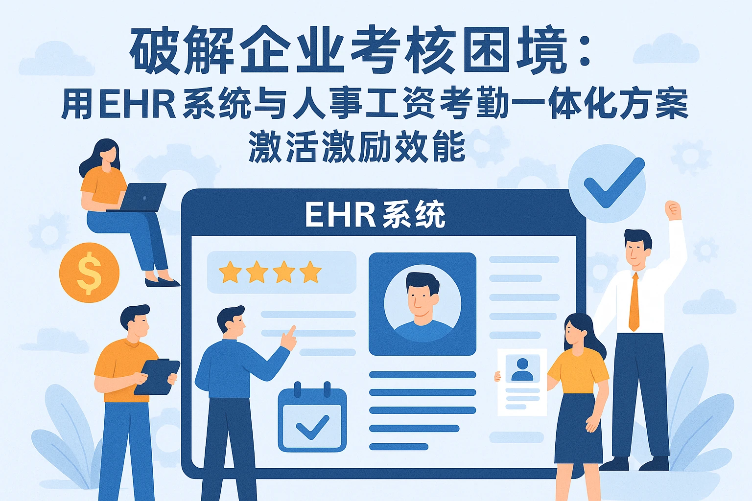 破解企业考核困境:用EHR系统与人事工资考勤一体化方案激活激励效能