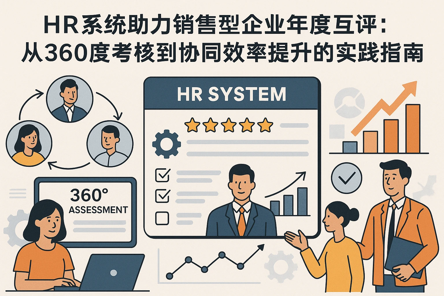 HR系统助力销售型企业年度互评：从360度考核到协同效率提升的实践指南