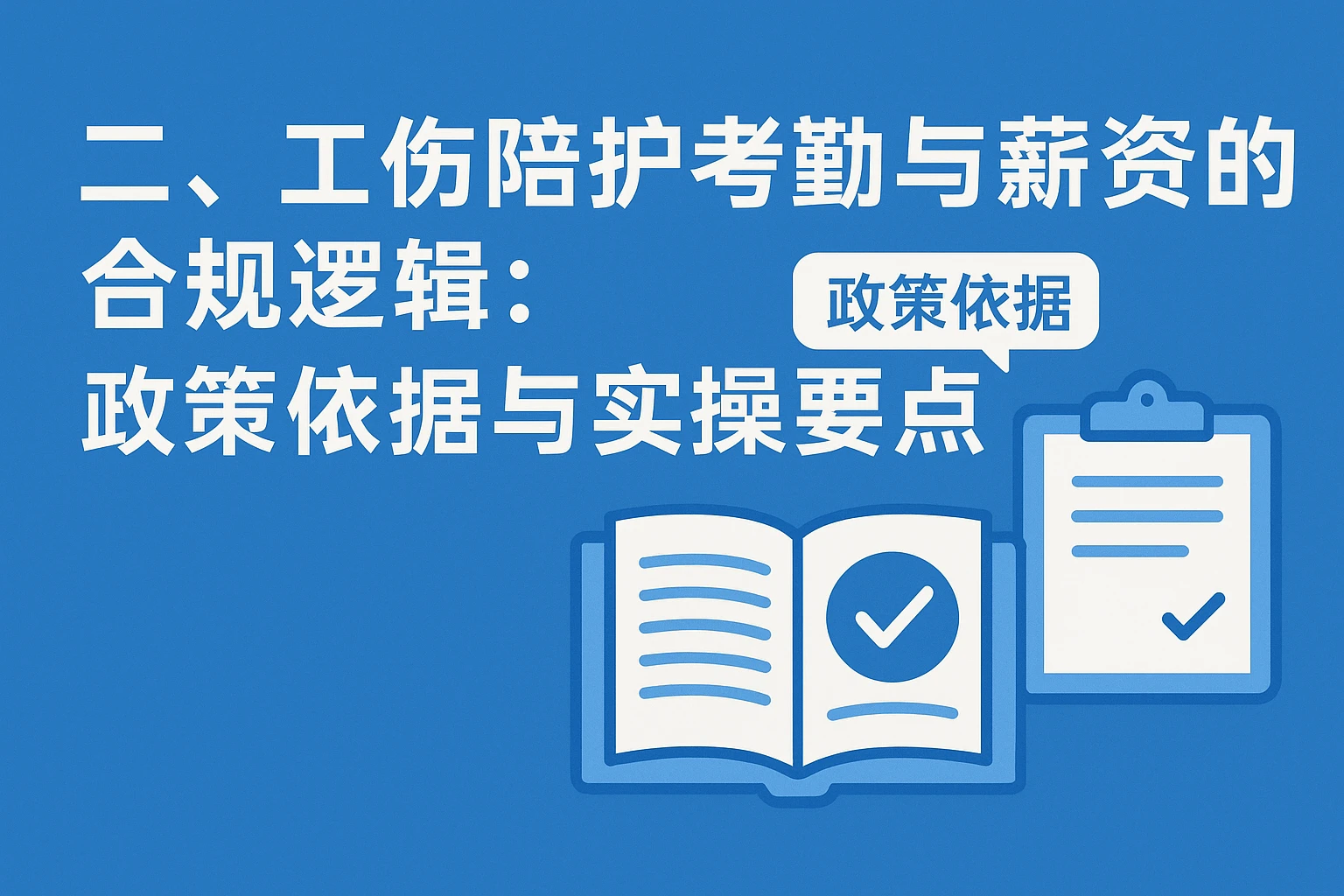 二、工伤陪护考勤与薪资的合规逻辑：政策依据与实操要点