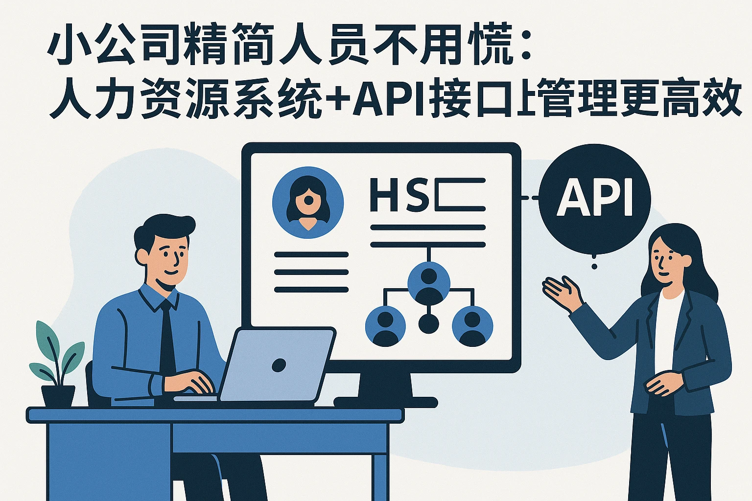 小公司精简人员不用慌：人力资源系统+API接口让管理更高效